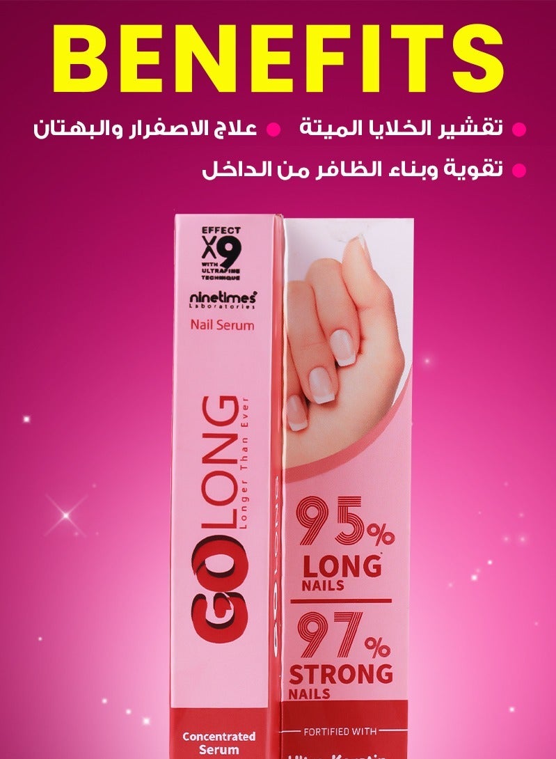 ninetimes Go Long Nail serum - Quick Nail Growth and Strength 5ml - Image 2